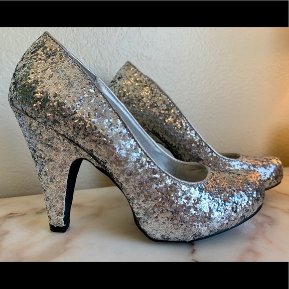 qupid glitter heels
